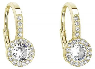 Immagine prodotto di Eleganti orecchini placcati oro con cristalli 11202.1