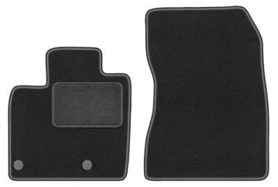 Immagine prodotto di Tappetini anteriori in moquette per Nissan Qashqai III 2021- (SUV) – 2 pezzi, grigio grafite, su misura – Wielganizator LUX