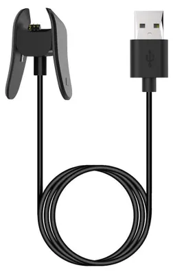 Produktbild von MoKo Ladekabel Kompatibel mit Garmin Vivosmart 4, 1M Ersatz USB Kabel Datenkabel Ladegerät Uhren Zubehör Ladeklemme für Garmin Vivosmart 4 - Schwarz