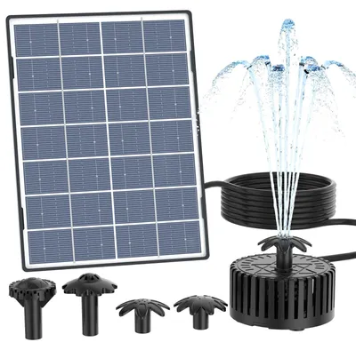 Productafbeelding van AISITIN Fontein op zonne-energie, 4,5 W glasfontein met 3 m kabel
