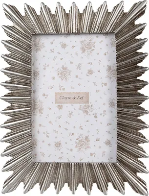 Image de Clayre & Eef Cadre photo 10x15 cm couleur argent Plastique