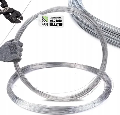 Obrázek produktu pro Pozinkovaný vázací drát - stříbrný - 1,2 mm - 112 Mb - 1 Kg - vysoká pevnost