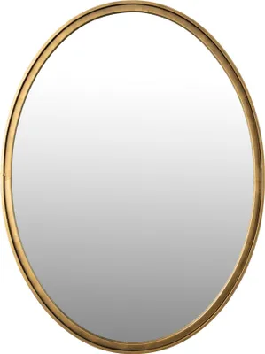 Produktbild von Housecraft Living Matz Spiegel/ Wandspiegel Oval 60x80 cm Metall Gold