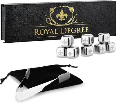 Immagine prodotto di Set per raffreddare il whisky, cubetti di ghiaccio in acciaio di alta qualità, come set regalo o articolo da bar, per whisky, vino e altro ancora senza diluirli