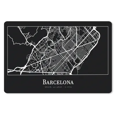 Produktbild von MuchoWow® Mauspad Mousepad Stadtplan - Barcelona - Karte 27x18 cm - Mousepads - Maus Mat - Pad - Mausunterlage - Büroartikel - Desk Matten