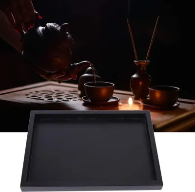 Obrázok produktu pre Obdĺžnikový servírovací podnos z dreva voskového orechu – 25 x 18 x 2 cm – Univerzálny podnos na použitie v domácnosti, reštaurácii a kaviarni