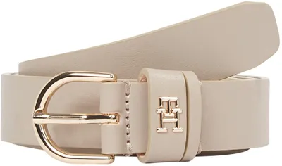 Productafbeelding van Tommy Hilfiger damesriem, Essential Effortless, 2,5 cm, leren riem, beige (zandkleurig)