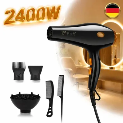 Image de Sèche-cheveux professionnel 2400W, sèche-cheveux, diffuseur