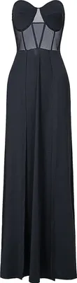 Produktbild von Moda Minx Abendkleid Aimee Slit Dress mit wunderschönem Korsett black L