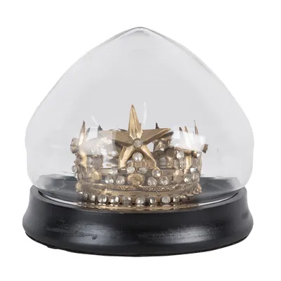 Produktbild von Clayre & Eef Glocke Ø 13x12 cm Goldfarbig Metall Krone
