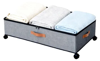 Obrázek produktu pro Úložný box pod postel o objemu 72 litrů s kolečky a víkem