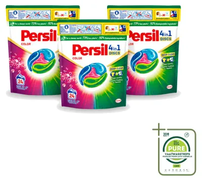 Produktbild von 3 x Persil 4-in-1 Discs Color Waschmittelkapseln für Buntwäsche - Großpackung - 3 Stücke