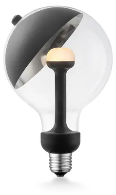 Produktbild von Home Sweet Home dimmbare LED-Lampe Sphere schwarz-silber G120 E27 5W 400Lm