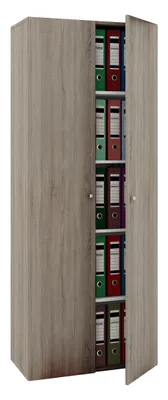 Produktbild von VCM Büroschrank mit 5 Fächern | moderner Aktenschrank mit Drehtüren | Maße ca. B. 70 x  H. 178 x T. 40 cm – Vandol