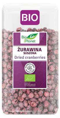 ŻURAWINA SUSZONA NIESŁODZONA BIO 100 g - BIO PLANET