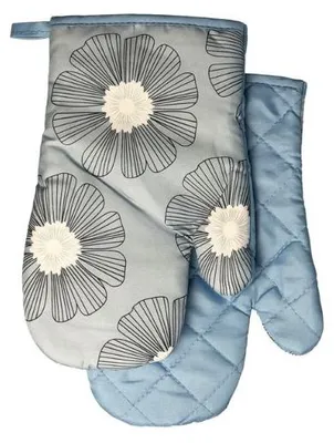 Produktbild von Ofenhandschuhe, Küchenhandschuhe mit Magnet Flower II szare kwiaty