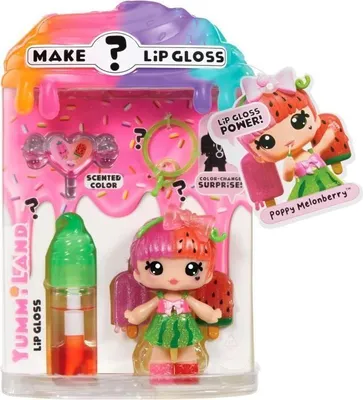 Produktbild von MGA Entertainment Yummiland Mystery Lip Gloss Doll - Poppy Melonberry, Mini-Puppe, Weiblich, 4 Jahr(e), Junge/Mädchen, Mehrfarbig