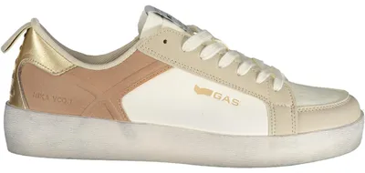 Produktbild von Weißer Damensneaker mit Altrosa Details und herausnehmbarem Fußbett