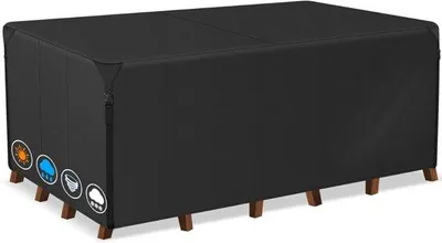 Produktbild von Famanu Schutzhülle für Gartenmöbel 242 x 182 x 100 cm - Wasserfest und robust aus 600D Oxford