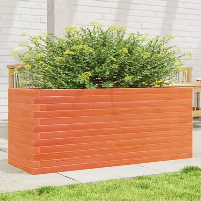 Immagine prodotto di Maison Exclusive - Fioriera Giardino Marrone Cera 110x40x46 cm Legno Massello Pino