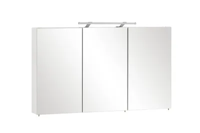Produktbild von Schildmeyer Spiegelschrank 132253, Melaminharzbeschichtete Spanplatte, weiß, 120