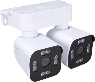 Obrázek produktu pro Venkovní kamery s duálním objektivem 2,5K 5MP Domácí kamera Kabelová bezpečnostní kamera WiFi s mikrofonem Zvuk Video PTZ Automatické sledování 7/24 Nahrávání EU