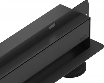 Obrázok produktu pre Mexen Flat Wall odtokový žľab nástenný 2 v 1 120 cm, čierna - 1730120