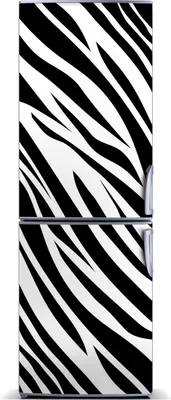 Produktbild von Tulup Kühlschrankdekoration - Magnetmatte - 60 cm x 180 cm - Magnet auf dem Kühlschrank - Zebra Hintergrund
