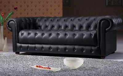 Produktbild von Chesterfield Couchen Sofas Leder 3+2 Sitzer Sofagarnitur Garnituren Set Polster