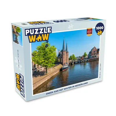 Obrázok produktu pre MuchoWow® Puzzle 1000 ks Sneek na nábreží v Holandsku