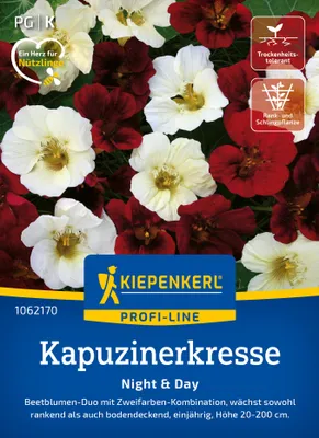 Produktbild von Kiepenkerl Kapuzinerkressesamen Night & Day Tropaeolum majus 20 Pflanzen