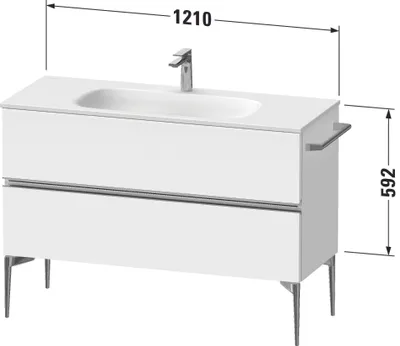 Produktbild von DURAVIT SV4653010HH0000 Sivida WTU 1210x592x477mm,f. Bodenst.