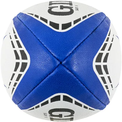 Zdjęcie produktu dla Piłka treningowa do rugby Gilbert G-TR4000, niebieska, rozmiar 5, zestaw 25 sztuk