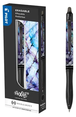 Produktbild von PILOT FriXion Ball+ 0.7 HERALBONY British Art – radierbar, schwarz, Geschenkbox