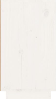 vidaXL Weinregal Weiß 23x34x61 cm Massivholz Kiefer