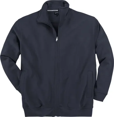 Produktbild von Sweatjacke dunkelblau Stehkragen Redfield Übergröße