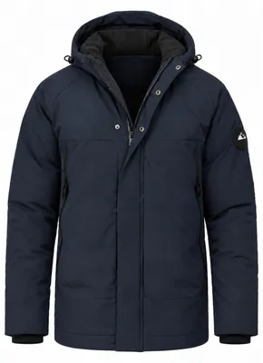 Produktbild von OneRedox Herren Winterjacke mit Kapuze als Pufferjacke - Steppjacke Herren Outdoor Jacke für den Winter mit Fleece-Gefütterter Kapuze