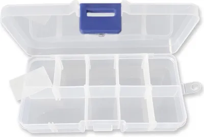 Produktbild von Sortierkasten Perlen Box, transpartent, 13 x 6,7 x 2,2 cm, 10 Fächer