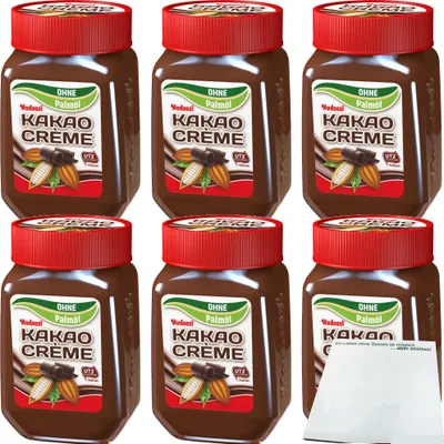 Produktbild von Nudossi Kakaocreme ohne Palmöl 6er Pack (6x300g Glas) + usy Block