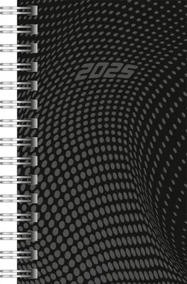 Produktbild von rido/idé 7011104905 Taschenkalender Modell Timing 3 (2025)| 2 Seiten = 1 Woche| A7| 160 Seiten| PP-Einband| schwarz
