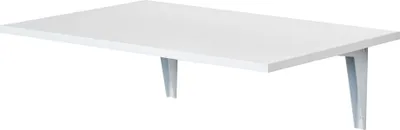 Produktbild von HOMCOM Wandklapptisch, Wandklapptisch aus Holz, platzsparend, für Küche, Esszimmer, Schlafzimmer, Belastung 10 kg, 60 x 40 x 20 cm, Weiß