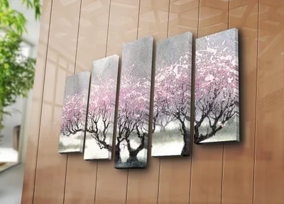 Obrázok produktu pre Wallity, 5PAT- HRZ4256, farebné, plátno, 105 x 70 cm, 100% semišové plátno