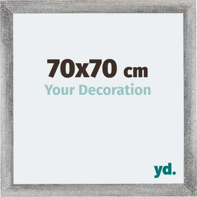 Produktbild von Bilderrahmen, 70x70 cm, Grau Gewischt, MDF, Mura