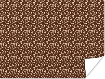 Produktbild von MuchoWow® Poster Giraffe - Tiermotiv - Design 120x90 cm - Wandbild