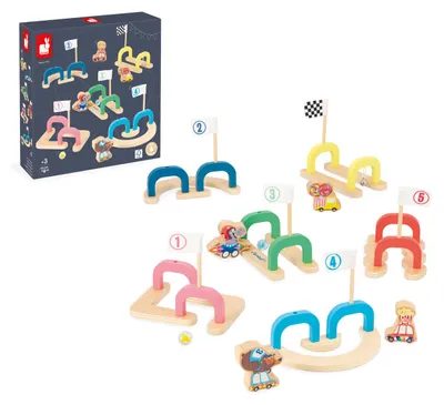 Produktbild von Janod Murmelbahn Applepop - Holzspielzeug für Kinder