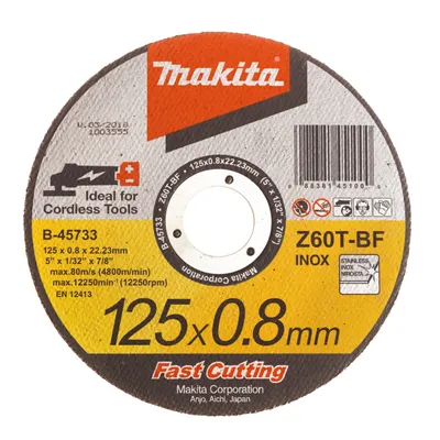 Immagine prodotto di Makita B-45733 Disco da taglio 125x0,8 mm INOX