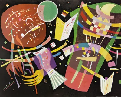 Produktbild von Wassily Kandinsky Kunstdruck Bild - Komposition X, 1939 (40 x 50 cm)