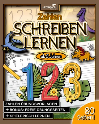 Produktbild von Zahlen schreiben lernen ab 5 Jahren