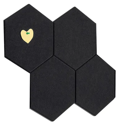 Produktbild von Filz-Pinnwand - 4 Stück - Selbstklebende Filzplatten - Filz-Wandpaneele - Pinnwand für Büro, Schlafzimmer und Zuhause - Wanddekoration