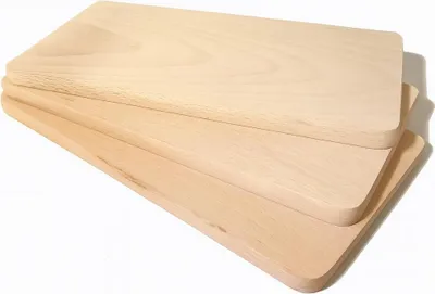 Zdjęcie produktu dla Deska śniadaniowa drewniana 22x12 cm – zestaw 3 szt.